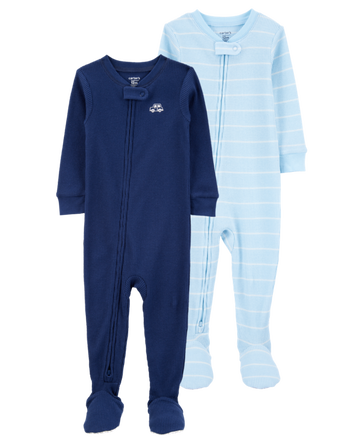 Toddler 2-Pack Footie Pajamas, 
