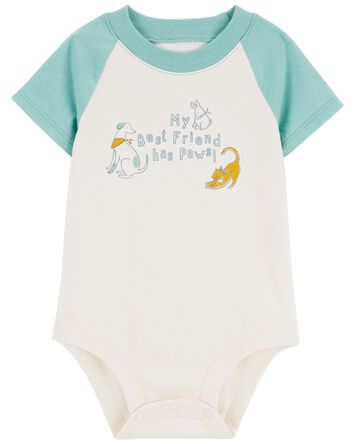 Baby Best Friend Has Paws Dog Bodysuit, 