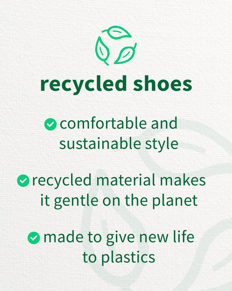 Recycled Shoes comfortable and sustainable style, recycled material makes it gentle on the planet, made to give new life to plastics