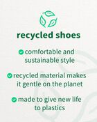 Recycled Shoes comfortable and sustainable style, recycled material makes it gentle on the planet, made to give new life to plastics