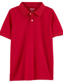 Red - Kid Red Piqué Polo Shirt