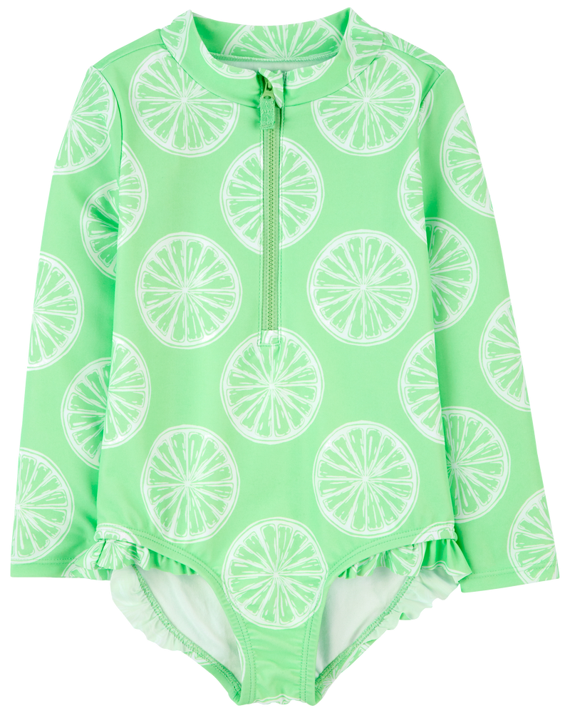 Toddler Fruit 1-Piece Rashguard, image 1 of 4 slides