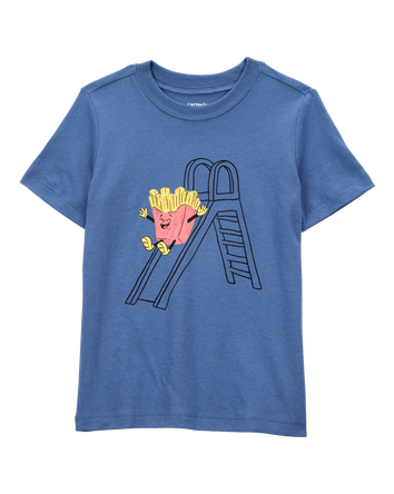 Toddler Boy French Fries Short-Sleeve Graphic Tee - Navy, 