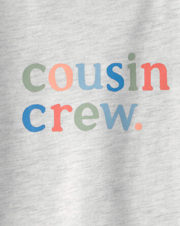 Baby 'Cousin Crew' Graphic Bodysuit - Grey, 