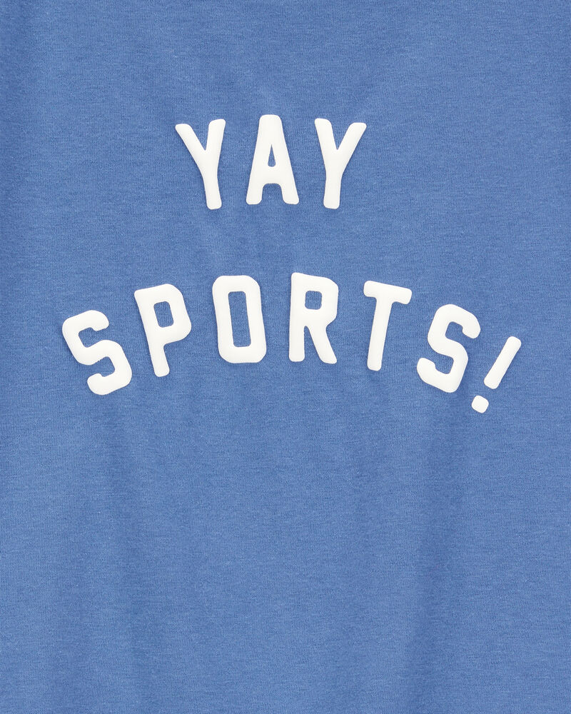 Kid Yay Sports Short-Sleeve Graphic Tee - Blue, image 2 of 3 slides