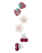 Toddler 6-Pack Fruit Hair Clips, image 1 of 2 slides