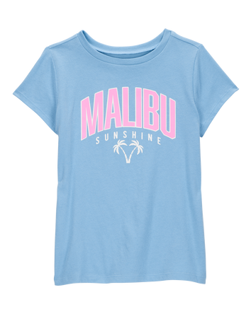 Kid Malibu Sunshine Short-Sleeve Graphic Tee - Blue, 