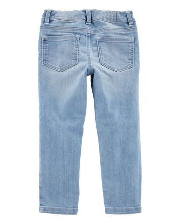 Baby Light Blue Wash Skinny-Leg Jeans, 