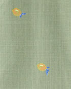 Baby Lemon Print Button-Front Romper, image 2 of 3 slides