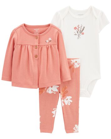 3-Piece Little Cardigan Set, 