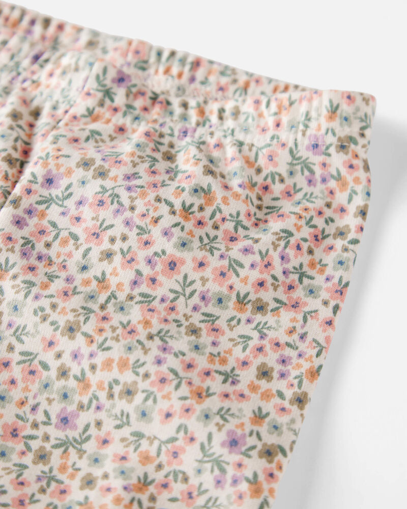 Baby Floral Print Organic Cotton 2-Piece Pajamas, image 2 of 4 slides