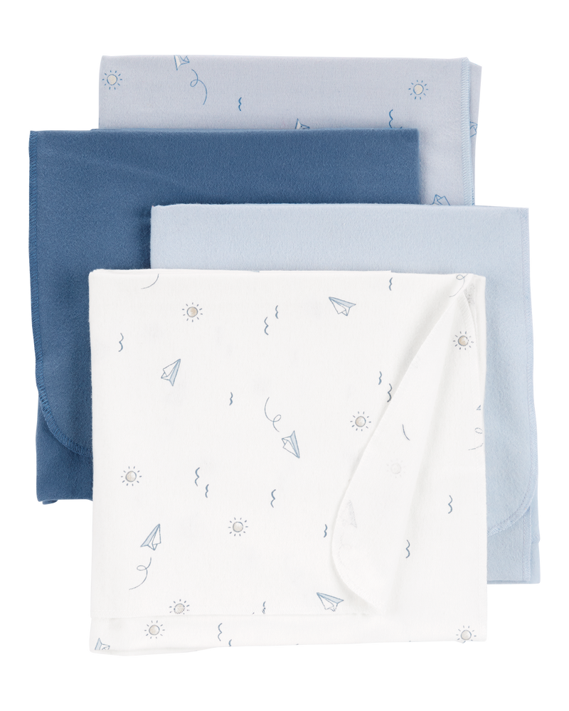 Baby 4-Pack Receiving Blankets, image 1 of 5 slides