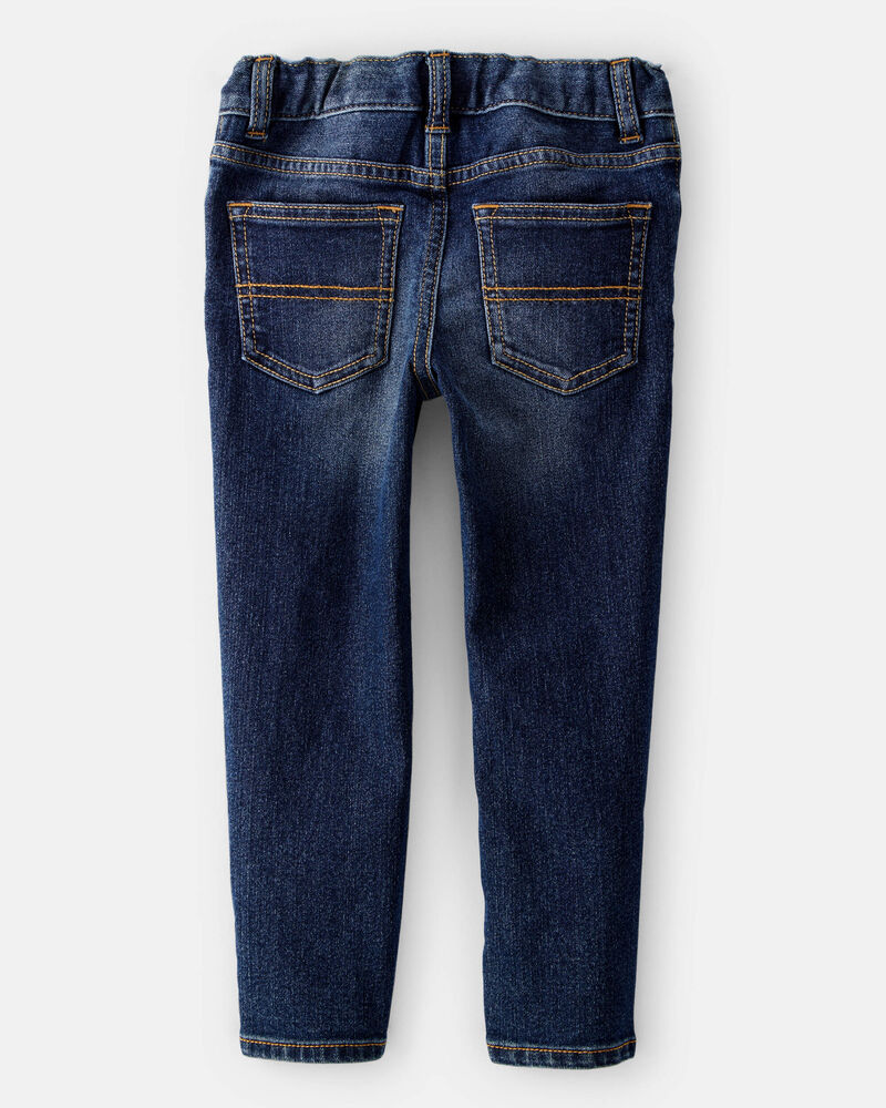 Toddler Dark Blue Wash Classic Jeans, image 2 of 5 slides