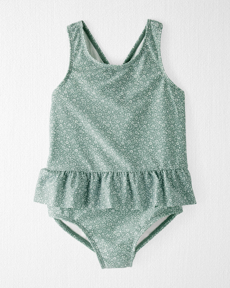 Toddler Recycled Ruffle Swimsuit, image 1 of 5 slides