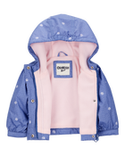Baby Girl Daisy-Print Chambray Jacket - Blue, image 2 of 3 slides