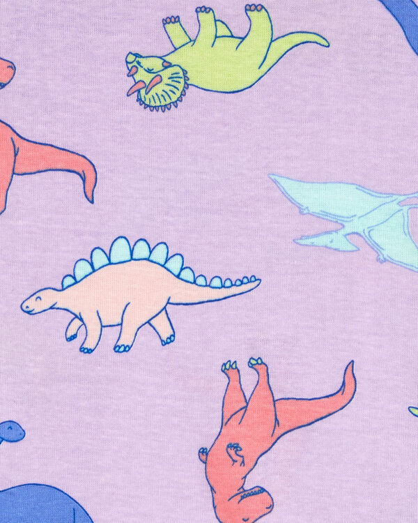 Toddler 4-Piece Dinosaur 100% Snug Fit Cotton Pajamas