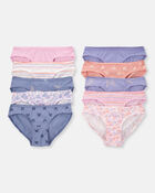 Kid 10-Pack Stretch Cotton Bikini Underwear, image 2 of 3 slides