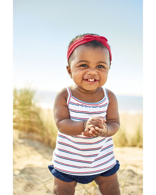Red/White/Blue Baby 3Piece 4th Of July Outfit