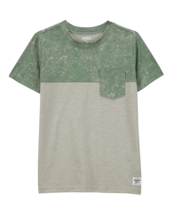 Kid Solid Short-Sleeve Pocket Tee - Green, 