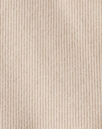 Baby Boy Ribbed Long-Sleeve Pocket Tee - Tan, 