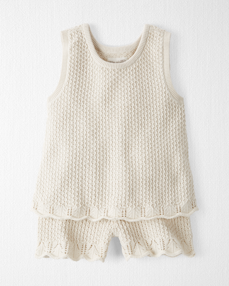 Toddler 2-Piece Organic Cotton Sweater Knit Set, image 1 of 4 slides