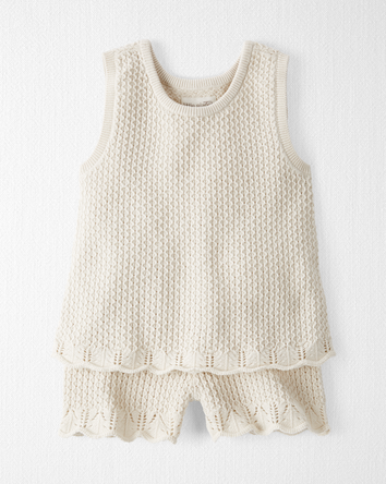 Toddler 2-Piece Organic Cotton Sweater Knit Set, 