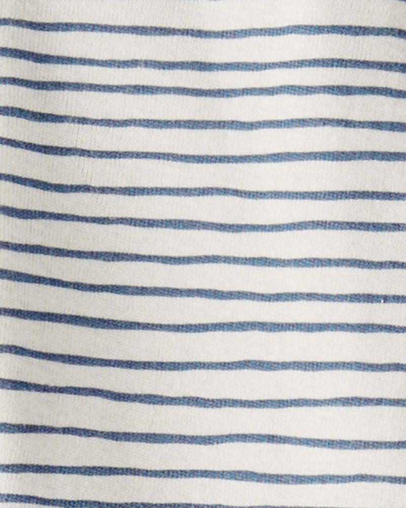 Baby Organic Cotton Sleep & Play Pajamas in Stripes, image 3 of 4 slides