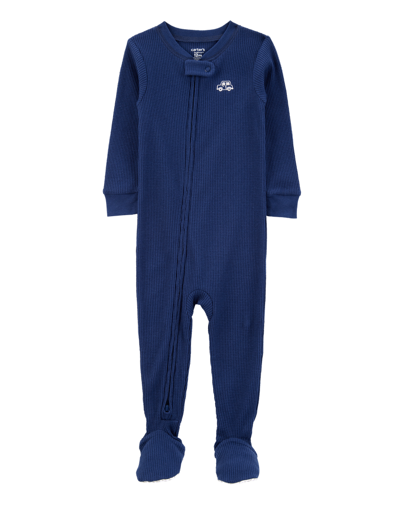 Baby 2-Pack Thermal Footie Pajamas, image 3 of 5 slides