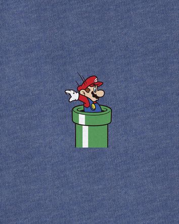 Kid Super Mario Pocket Tee - Navy, 