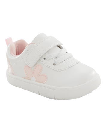  Every Step® First Walker  Flower Casual Sneakers - White, 