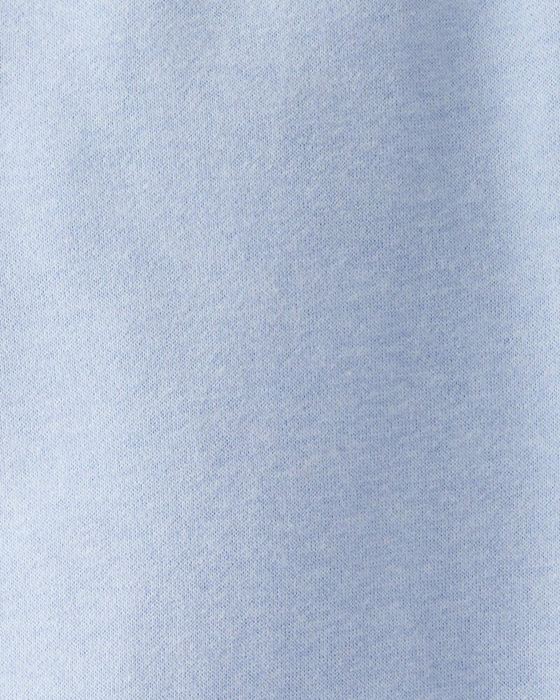 Kid French Terry Drawstring Pants - Blue, image 3 of 4 slides