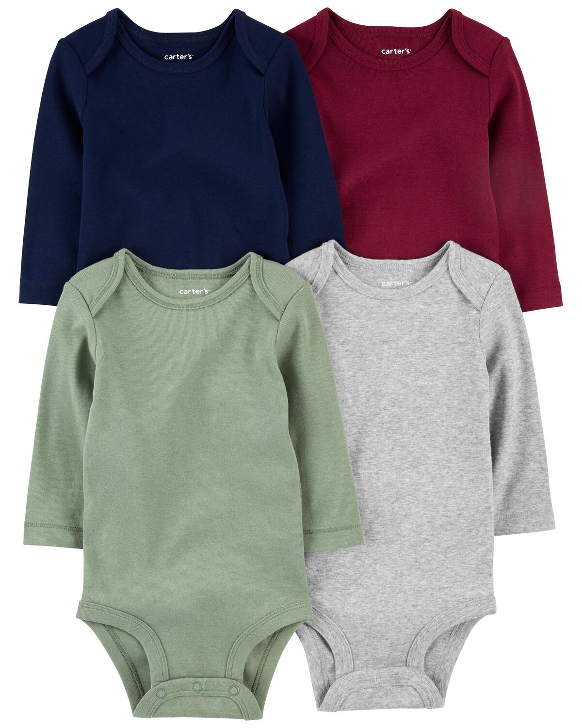Multi Baby 4Pack LongSleeve Bodysuits
