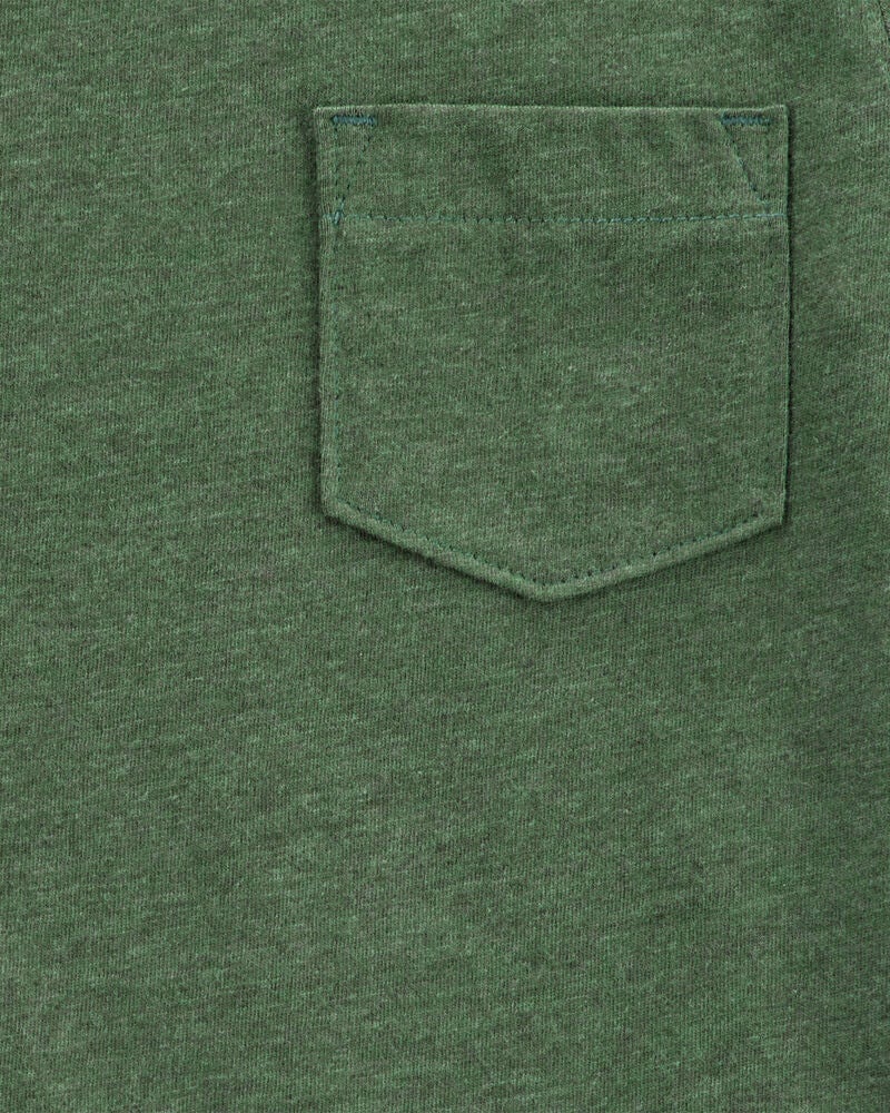 Toddler Solid Short-Sleeve Tee - Green, image 2 of 3 slides