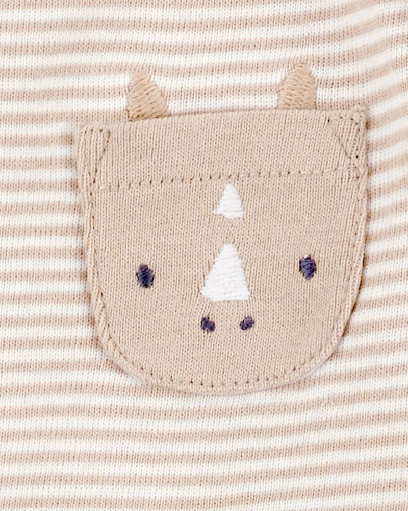 Baby 5-Pack Animals Short-Sleeve Cotton Bodysuits, image 4 of 10 slides