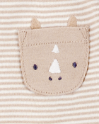 Baby 5-Pack Animals Short-Sleeve Cotton Bodysuits, image 4 of 10 slides