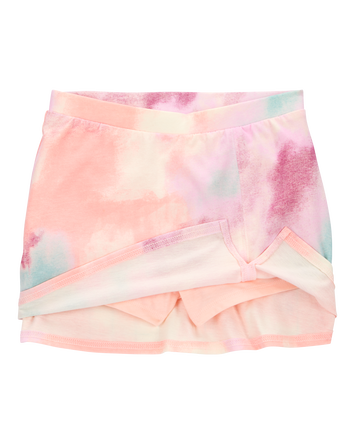 Kid Tie-Dye Pull-On Golf Skort - Pink/Blue, 