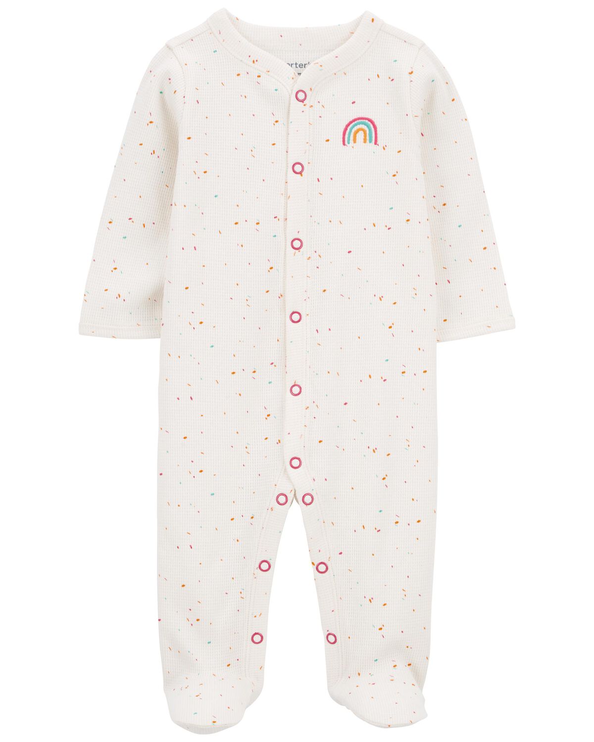 Baby Rainbow Snap-Up Footie Sleep & Play Pajamas