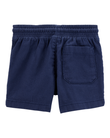 Toddler Pull-On Twill Shorts - Navy, 