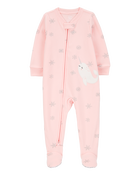 Toddler 1-Piece Narwhal Fleece Footie Pajamas, image 1 of 4 slides