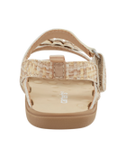 Baby  Every Step® First Walker Woven Flower Accent Sandals - Beige, image 3 of 7 slides