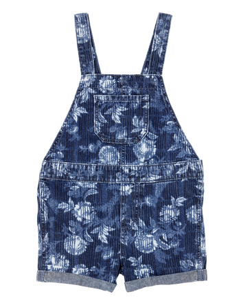 Baby Iconic Denim Floral Shortalls - Blue, 