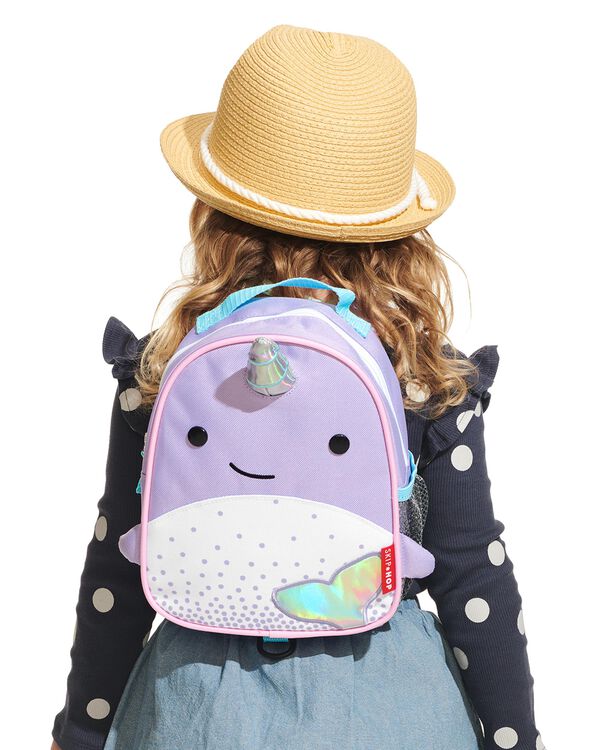 Zoo Mini Backpack with Safety Harness - Narwhal