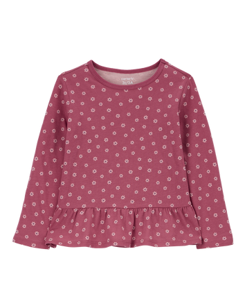 Toddler Floral Peplum Top, 