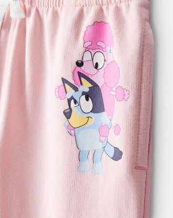 Toddler Bluey French Terry Drawstring Joggers - Pink, 