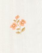 Baby Floral Seersucker Shorts - Cream, image 3 of 4 slides
