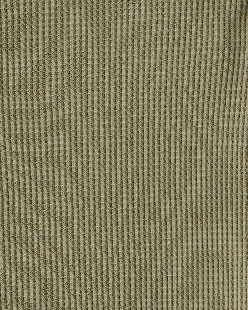 Toddler Boy Long-Sleeve Henley T-Shirt - Green, image 2 of 3 slides