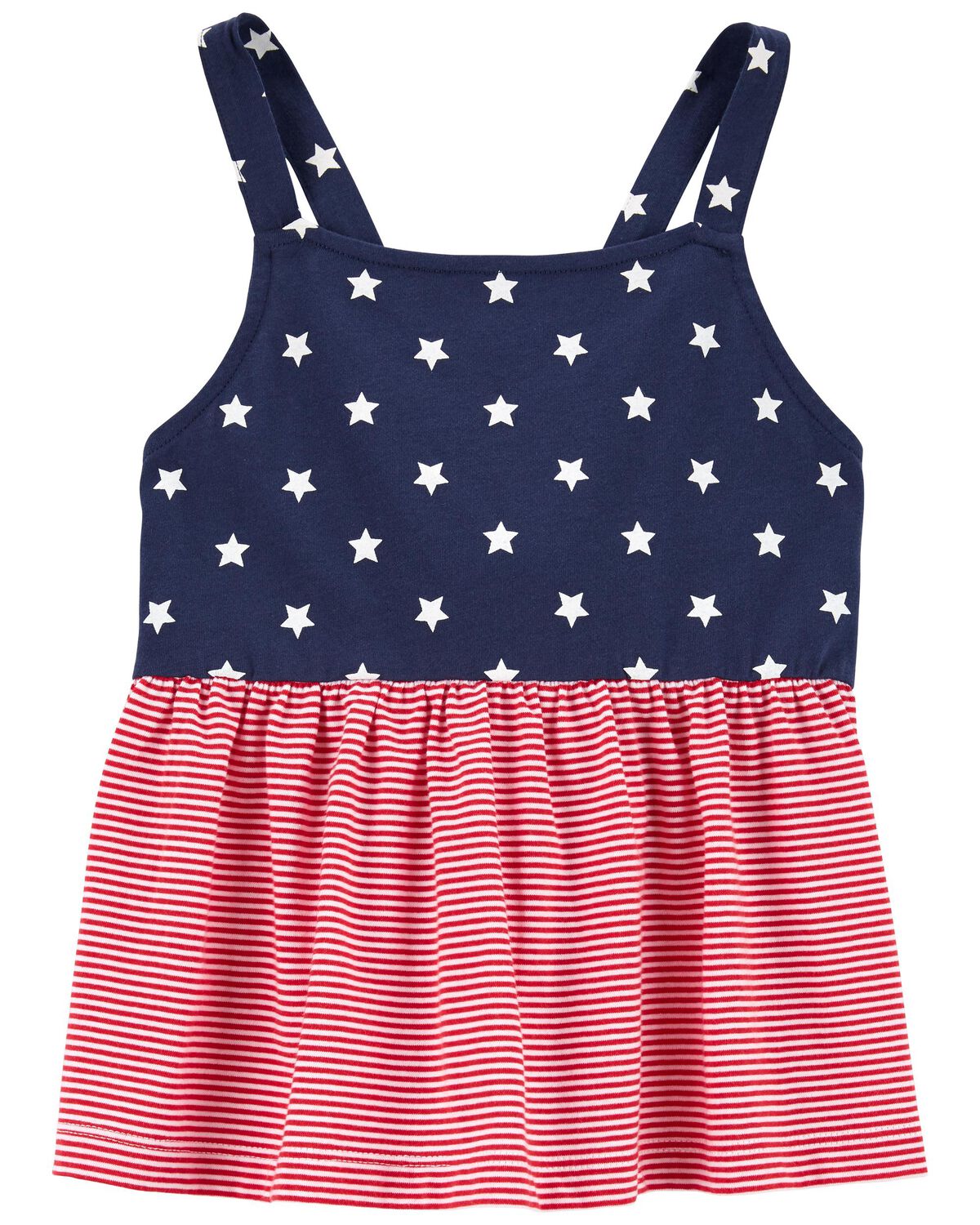 Navy/Red Kid 4th Of July Jersey Top