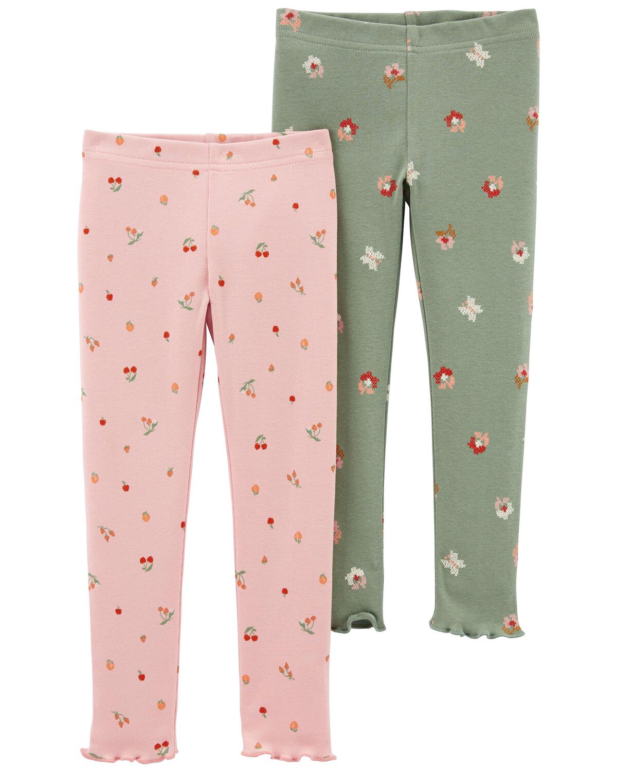 Pink/Green Toddler 2Pack Leggings