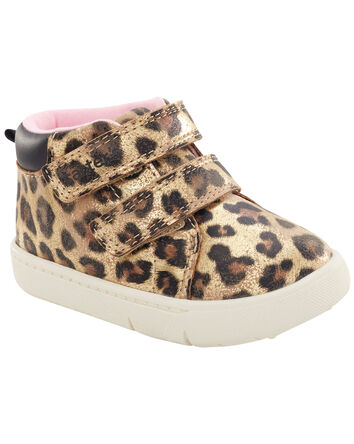 Baby Leopard High-Top Sneaker Baby Shoes, 