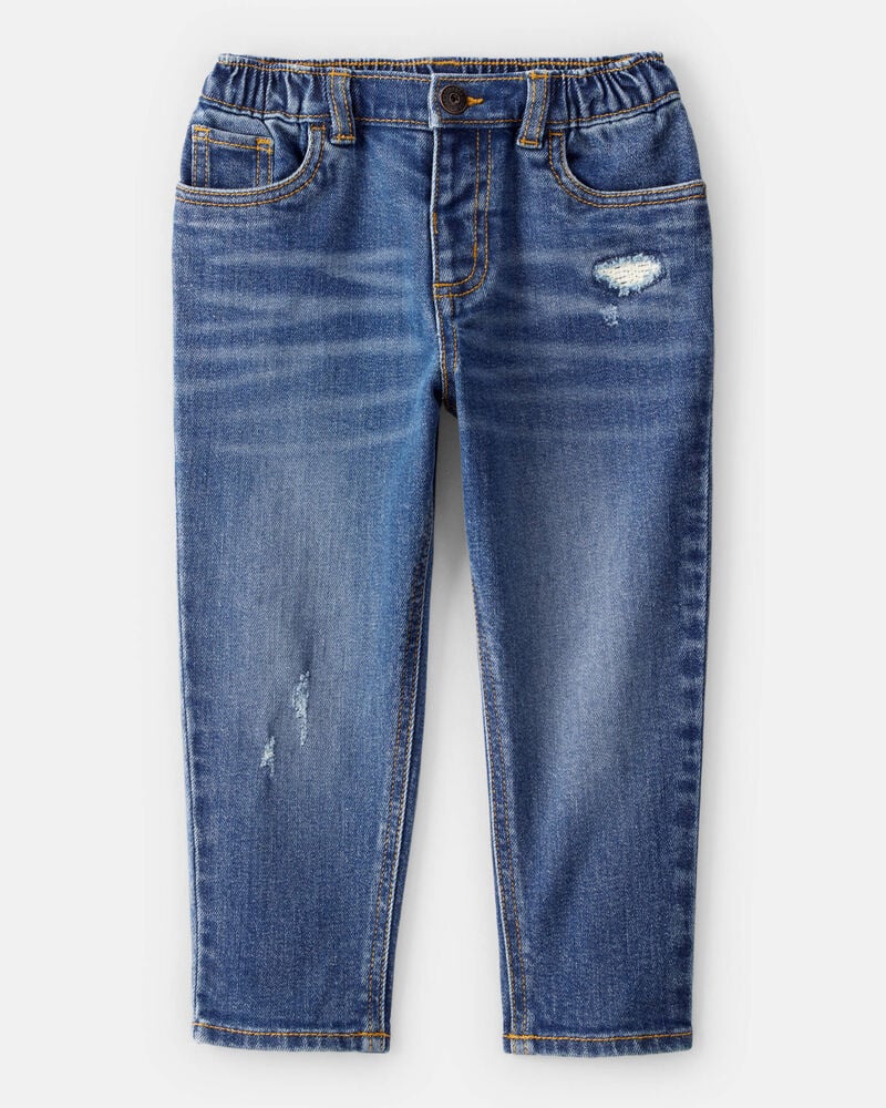 Toddler Boy Mid-Rise Distressed Denim Jeans - Blue, image 1 of 4 slides